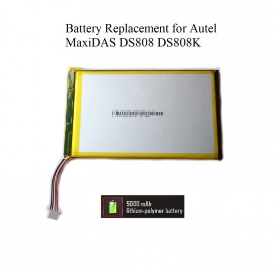 Battery Replacement for Autel MaxiDAS DS808 DS808K DS808TS BT - Click Image to Close